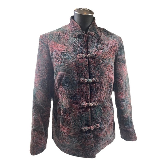 Vintage Peony Brand Shanghai China Jacket Fully Lined XL - Picture 2 of 12